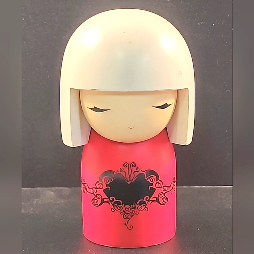 Kimmi Doll Kimmidoll Collection Ami Love Wood Kokeshi 4" Pink White Heart